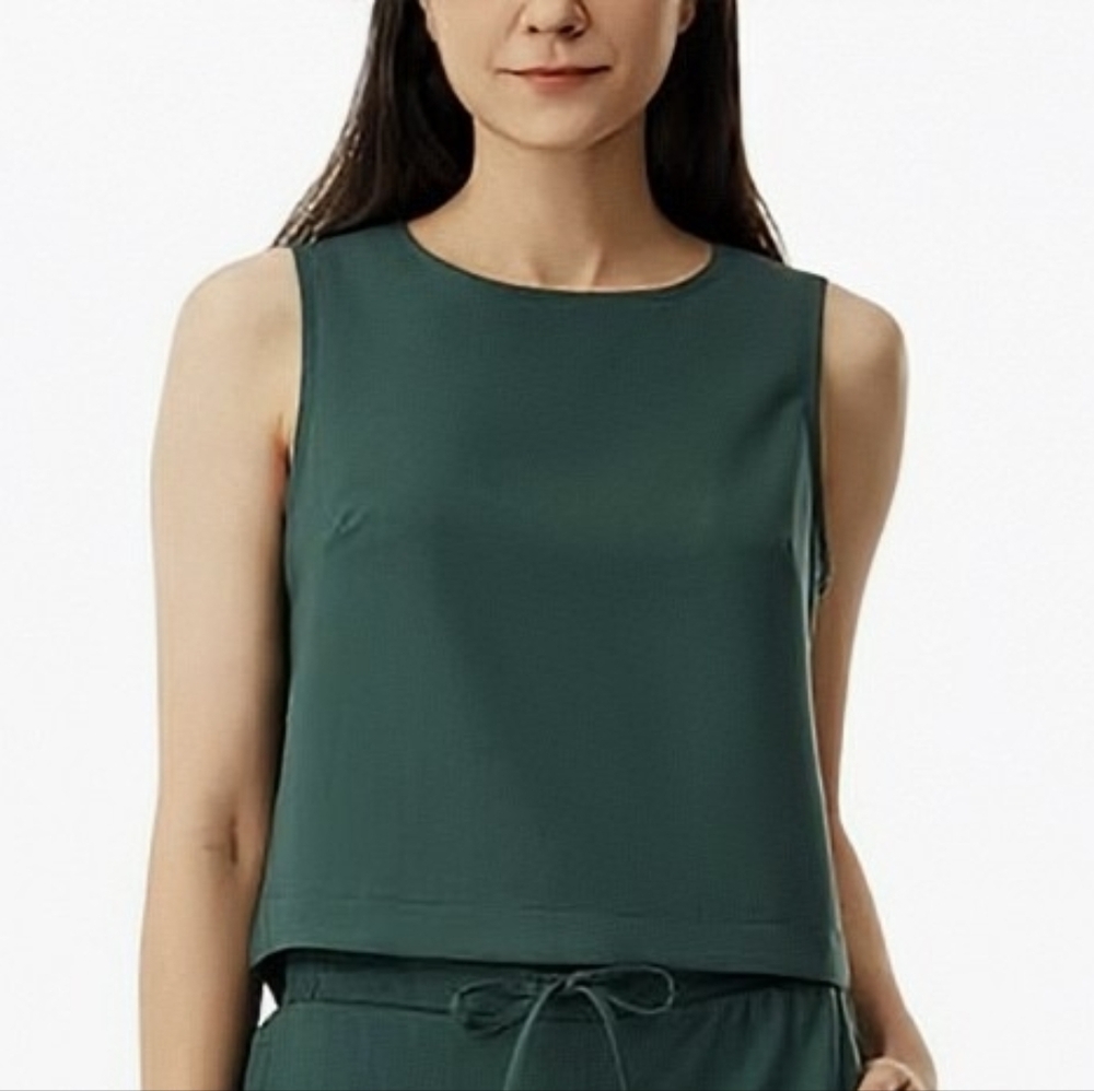 Afitne Active Lifestyle Moisture Wicking Sleeveless Green Top XL